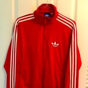 Adidas Red Full Zipper Jacket